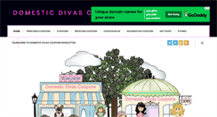 Desktop Screenshot of domesticdivascoupons.com