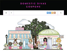 Tablet Screenshot of domesticdivascoupons.com